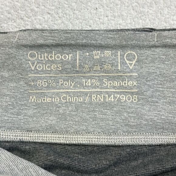 Outdoor Voices Women Size M Gray Tones Color Block Leggings Yoga Pants - Picture 4 of 11